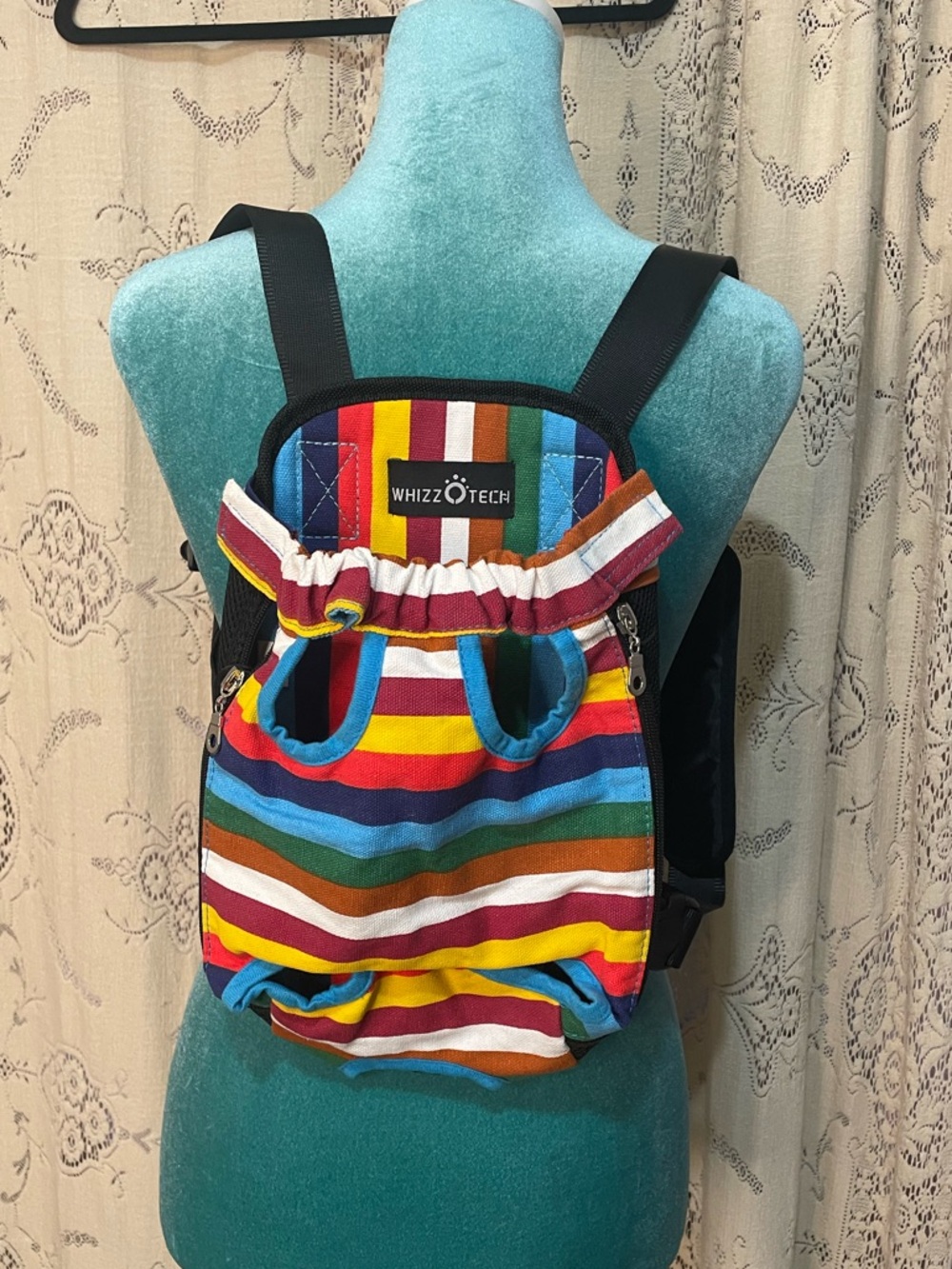 Pet Striped Multi-Color Carrier